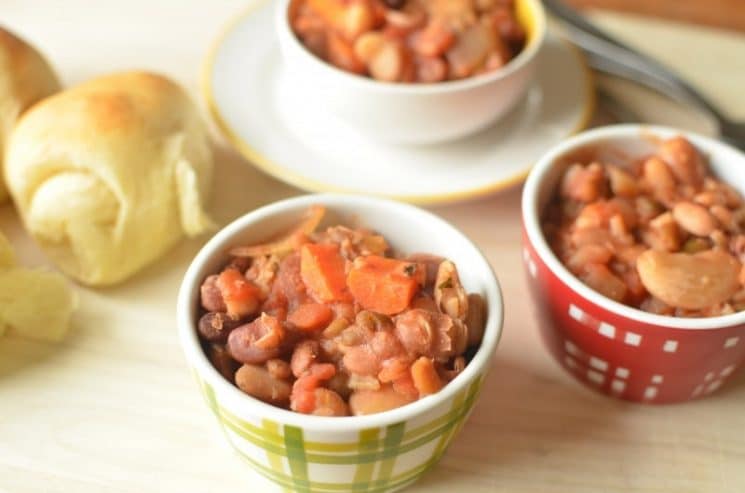 Crockpot Rice and Bean Soup Recipe. Another crockpot meal- BEAN SOUP! Add some crusty bread to this, and you have the perfect fall dinner!